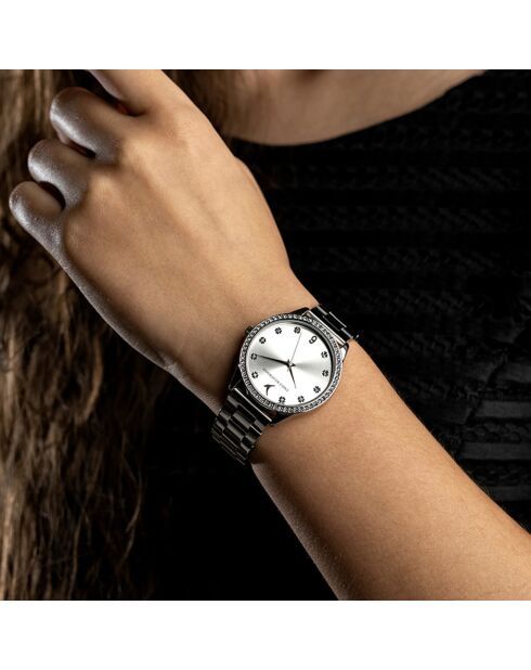 Montre en Acier argentée