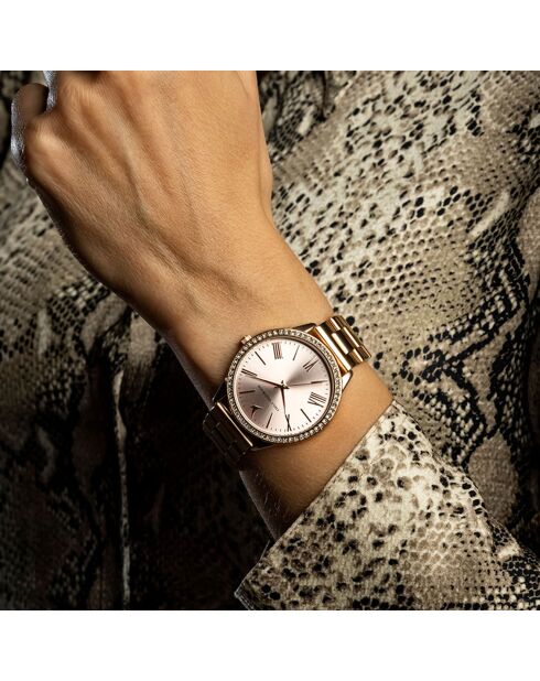 Montre en Acier rose doré