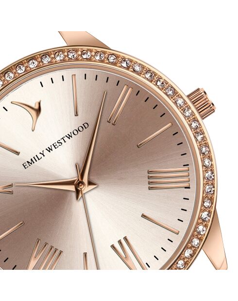 Montre en Acier rose doré