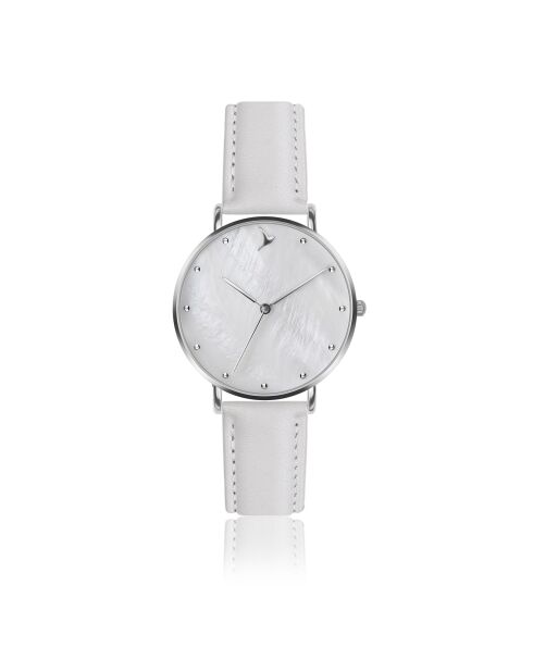 Montre en Cuir blanche