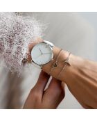 Montre en Cuir blanche