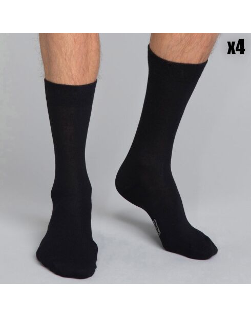 4 Paires de chaussettes noires