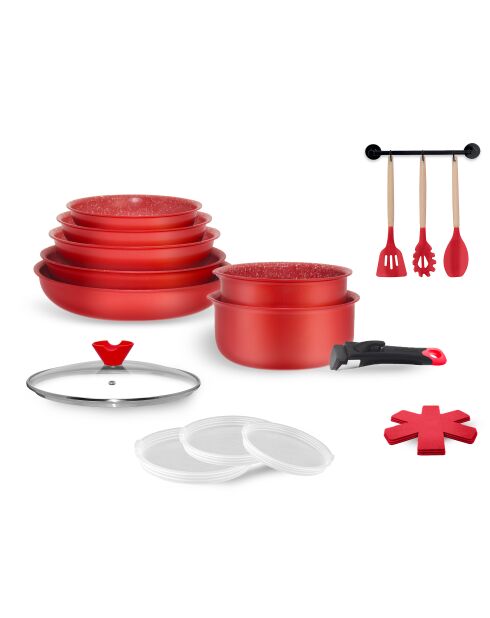 Batterie rouge -18 pièces