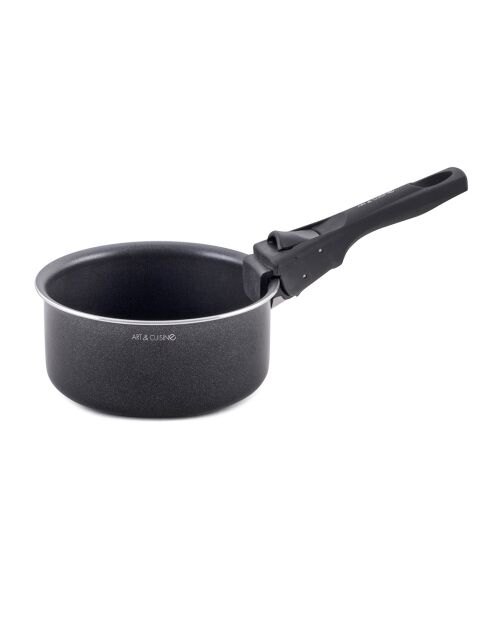 Batterie de cuisine noire - 10 Pièces