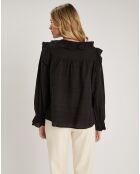 Top en Coton & Lin Inaya noir