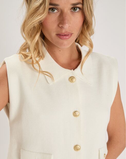 Cardigan Levamaya blanc