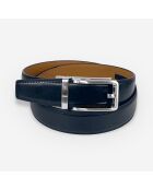 Ceinture automatique cuir de vachette homme-Largeur 35mm-bleu