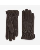 Gants en cuir Loris bruns
