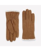 Gants en cuir suédé Albane liège