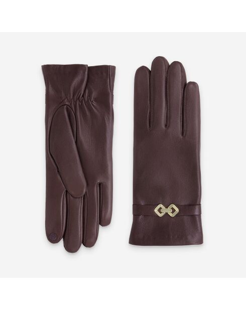 Gants cuir agneau-100% Soie-Tactile-21574SN-tan