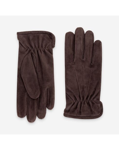 Gants en cuir Loris Cognac