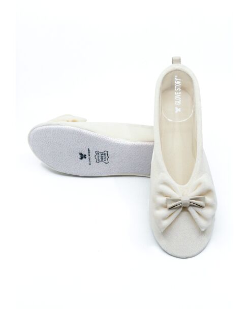 Ballerines double noeud beige-Beige