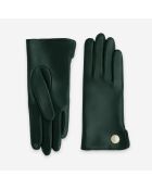 Guantes de piel de cordero - 100% seda - táctiles - 21524sn-pine