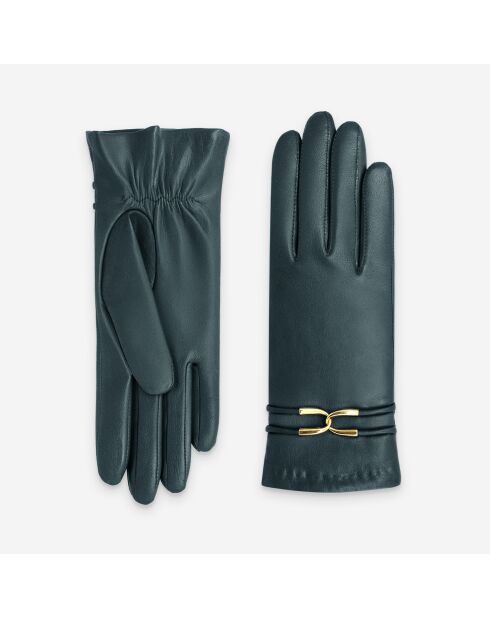 Gants cuir agneau-20%cachemire 40% laine 40% nylon-21643CA-sapin