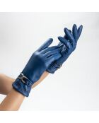 Gants cuir agneau-20%cachemire 40% laine 40% nylon-21643CA-bleu-peony