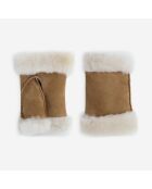 Mitaines en cuir Gabriel chameau