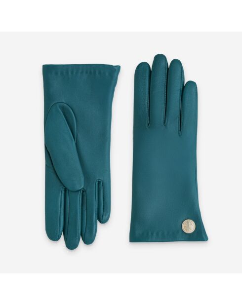 Gants cuir agneau-100% cachemire-21525CA-crystal-teal