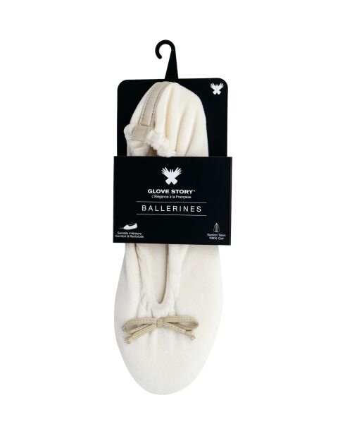 Ballerines petit noeud beige-Beige