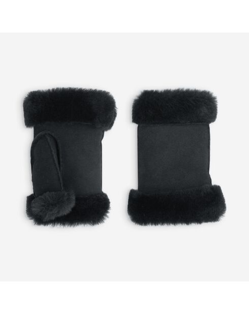 Mitaines en cuir Gabriel noires