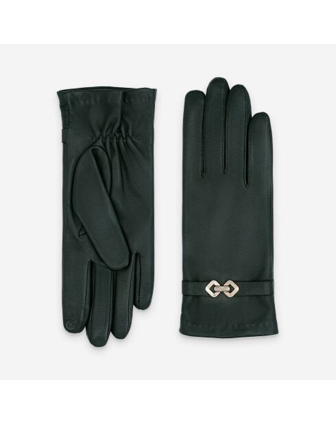 Gants cuir agneau-100% Soie-Tactile-21574SN-pine