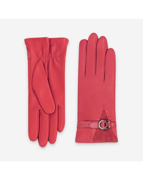 Gants cuir agneau-20%cachemire 40% laine 40% nylon-21639CA-hot-red