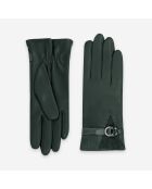 Gants cuir agneau-20%cachemire 40% laine 40% nylon-21639CA-pine