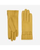 Gants cuir agneau-100% soie-Tactile-21594SN-corn