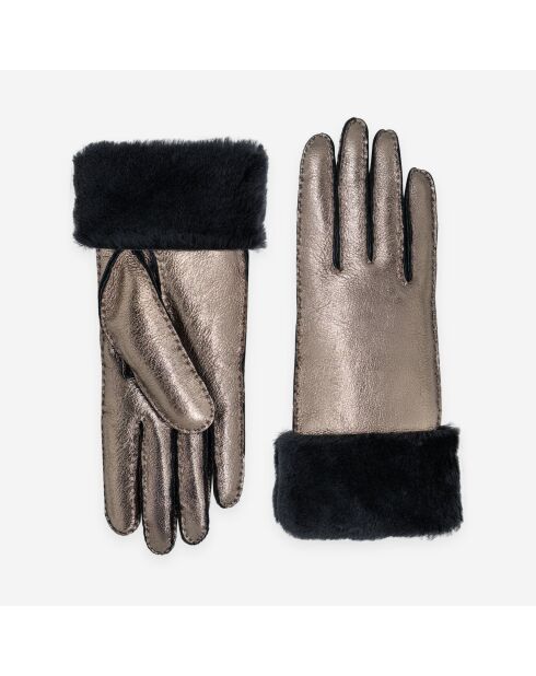 Gants cuir 100% mouton-21429SH-silver
