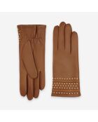 Gants cuir agneau-100% laine-21593TR-cork