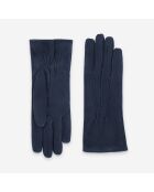 Gants cuir agneau suédé-100% polyester (boa)-71094BA-deep-blue