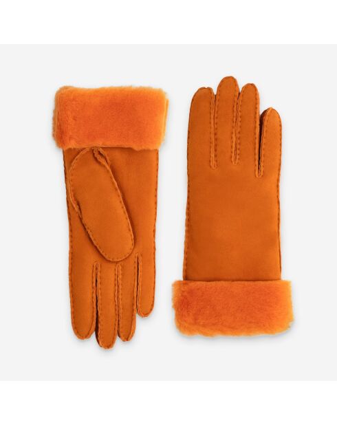 Guantes Lucas de piel naranja