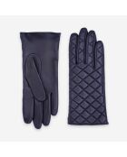 Gants cuir agneau-100% soie-Tactile-21550SN-deep-blue
