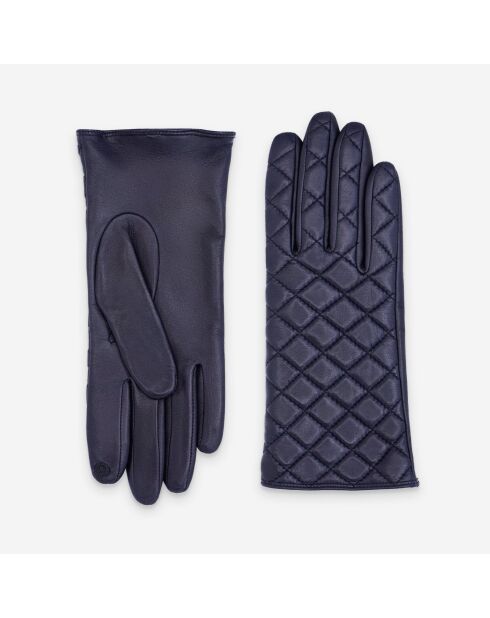 Gants cuir agneau-100% soie-Tactile-21550SN-deep-blue