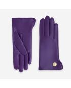 Gants cuir agneau-100% soie-Tactile-21524SN-violet