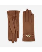 Gants cuir agneau-100% Soie-Tactile-21574SN-cork