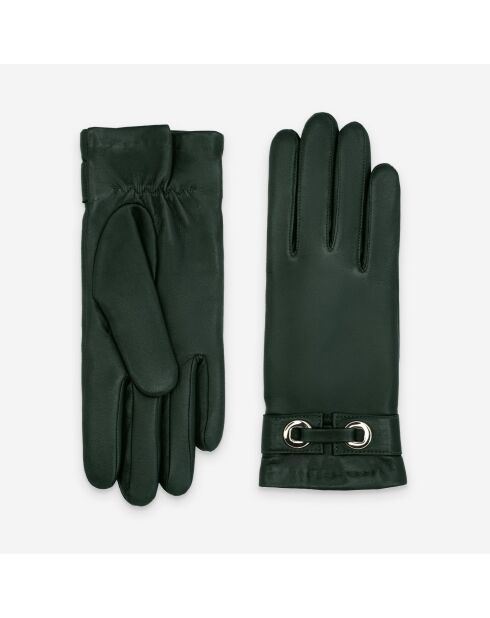Gants en cuir d’agneau doublure cachemire Alex pin