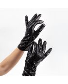 Gants cuir agneau-20%cachemire 40% laine 40% nylon-21633CA-noir