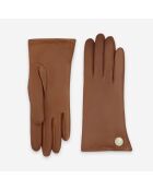 Gants cuir agneau-100% cachemire-21525CA-cork