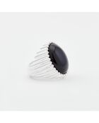 Bague en Argent Onyx noire