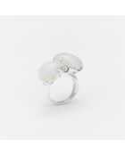 Bague en Argent Pierre de Lune blanche