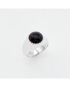 Bague en Argent Onyx noire