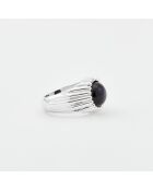 Bague en Argent Onyx noire