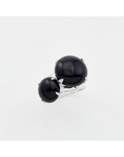 Bague en Argent Onyx noire