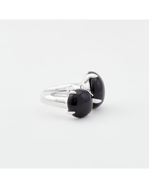 Bague en Argent Onyx noire