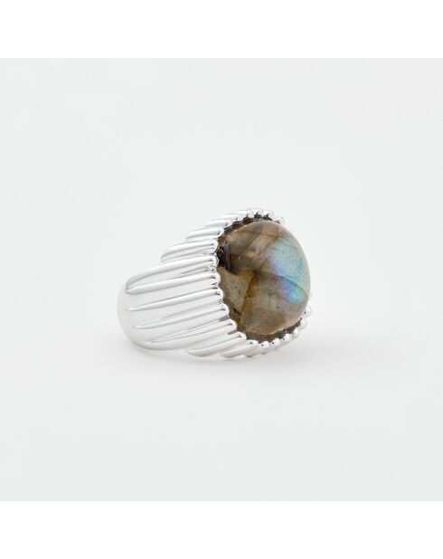 Bague en Argent Labradorite grise