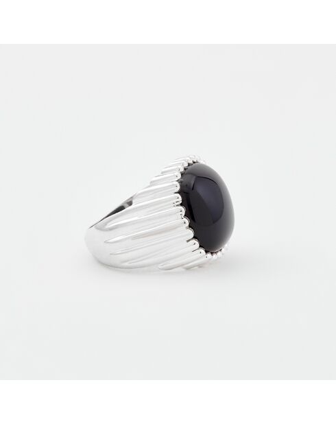 Bague en Argent Onyx noire