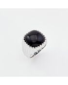 Bague en Argent Onyx noire