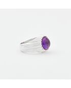 Bague en Argent Améthyste violette