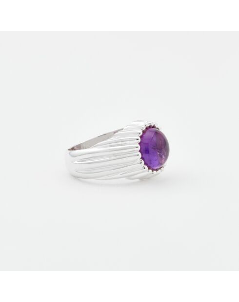 Bague en Argent Améthyste violette