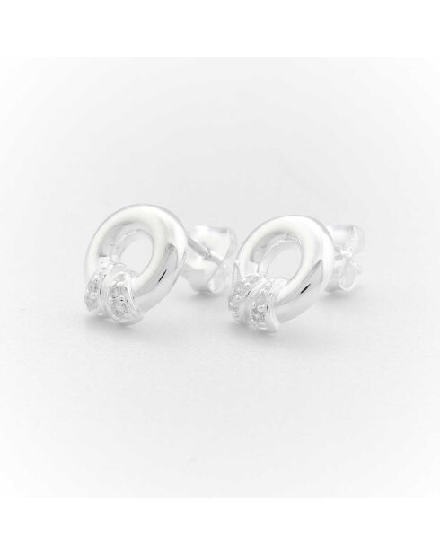 Boucles d'Oreilles Argent Milie Oxydes de Zirconium